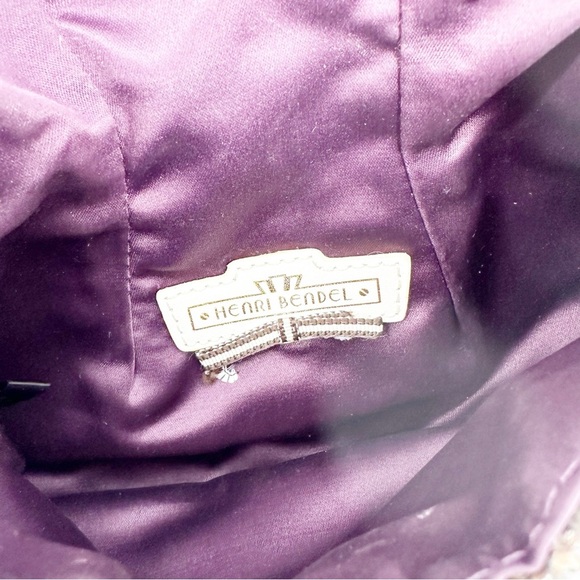 Henri Bendel Tweed Clutch Wristlet Silver - Picture 4 of 5